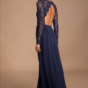 Lulus Navy Blue Dress. NWT